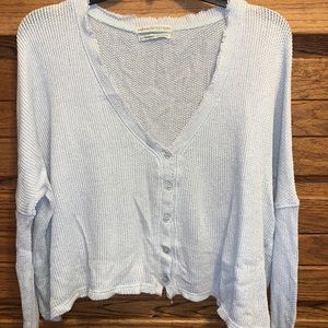 Urban Outfitters Light Gray Crop Thermal